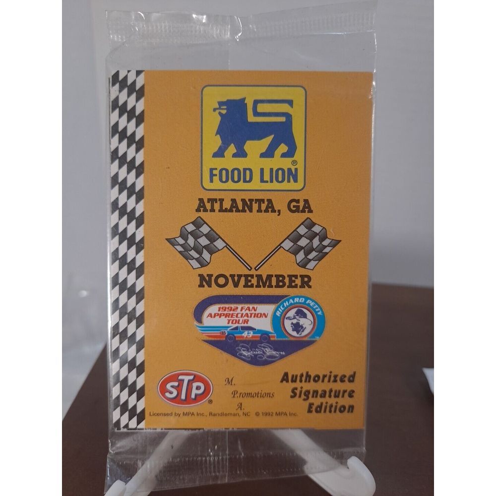 Sealed Food Lion Atlanta, GA. November 1992 Fan Appreciation Tour Richard Petty